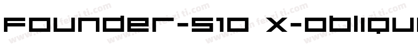Founder-S10 X-Oblique字体转换